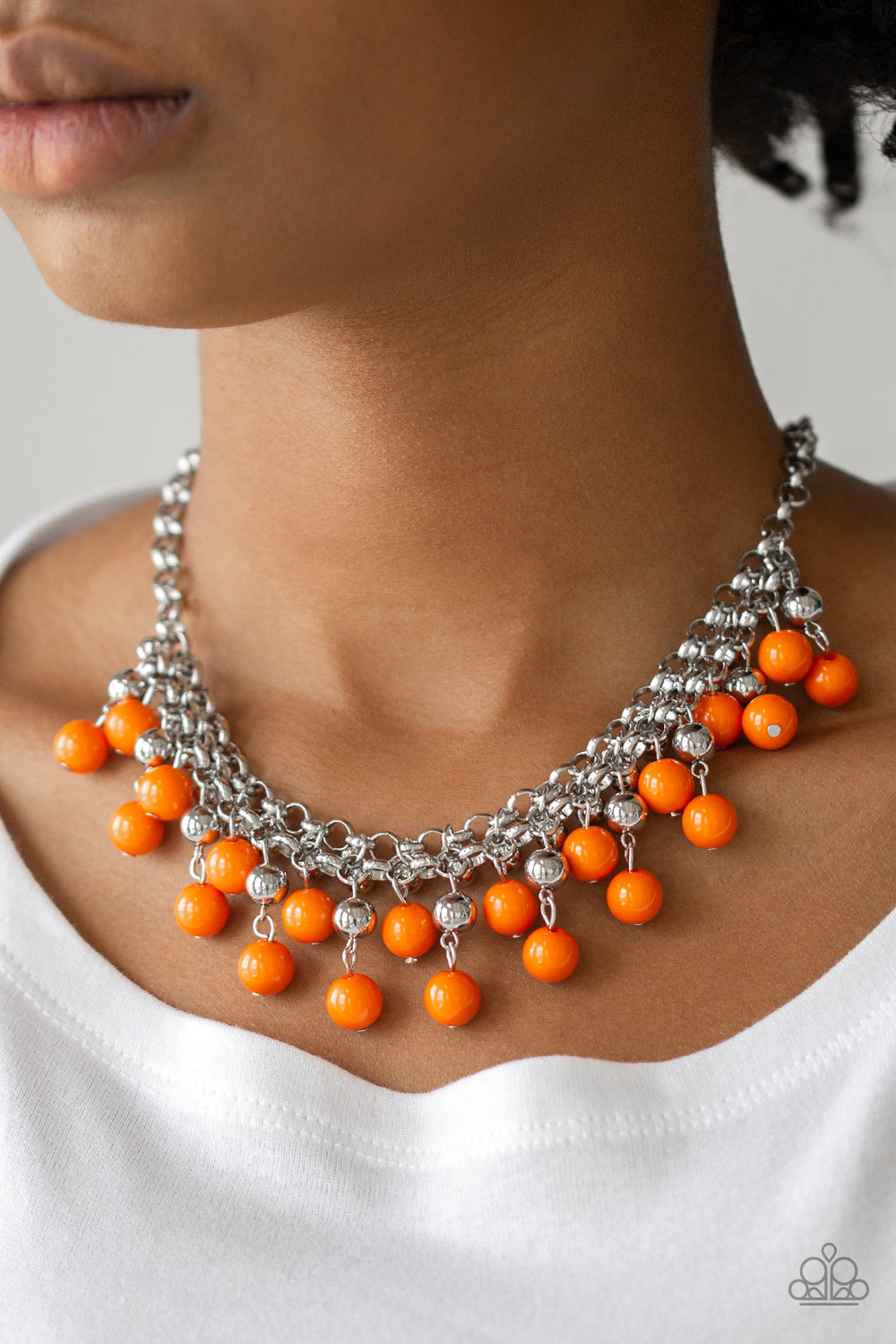 Friday Night Fringe - Orange - Paparazzi Accessories