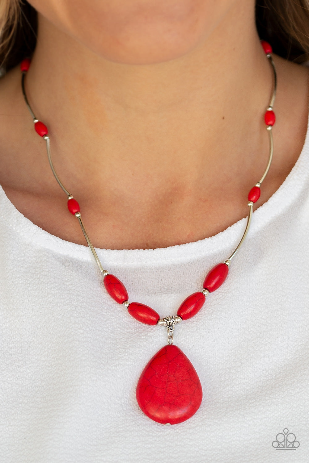 Explore The Elements - Red - Paparazzi Accessories