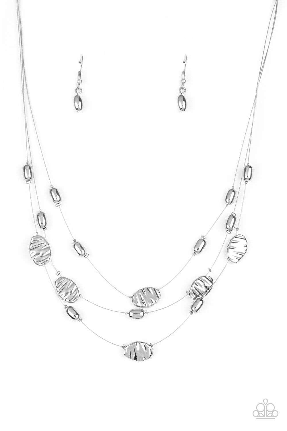 Top ZEN - Silver - Paparazzi Accessories