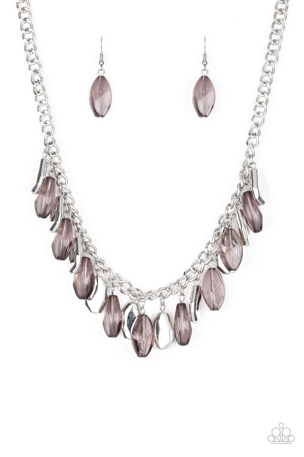 Fringe Fabulous - Silver Necklace - Paparazzi Accessories