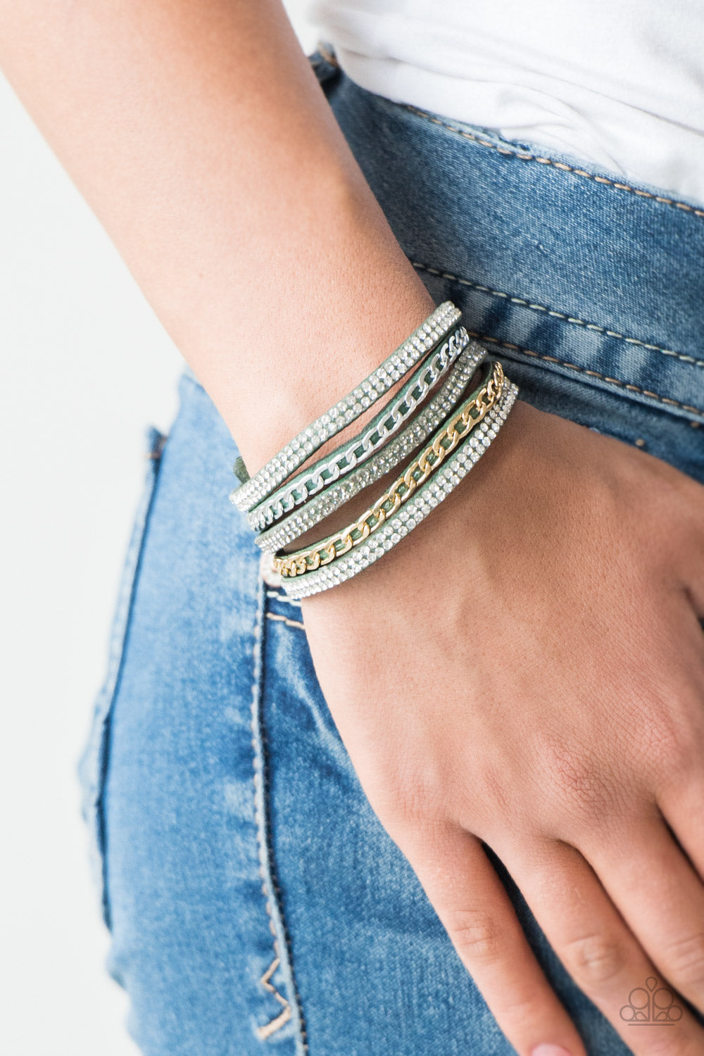 Fashion Fiend - Green Bracelet - Paparazzi Accessories