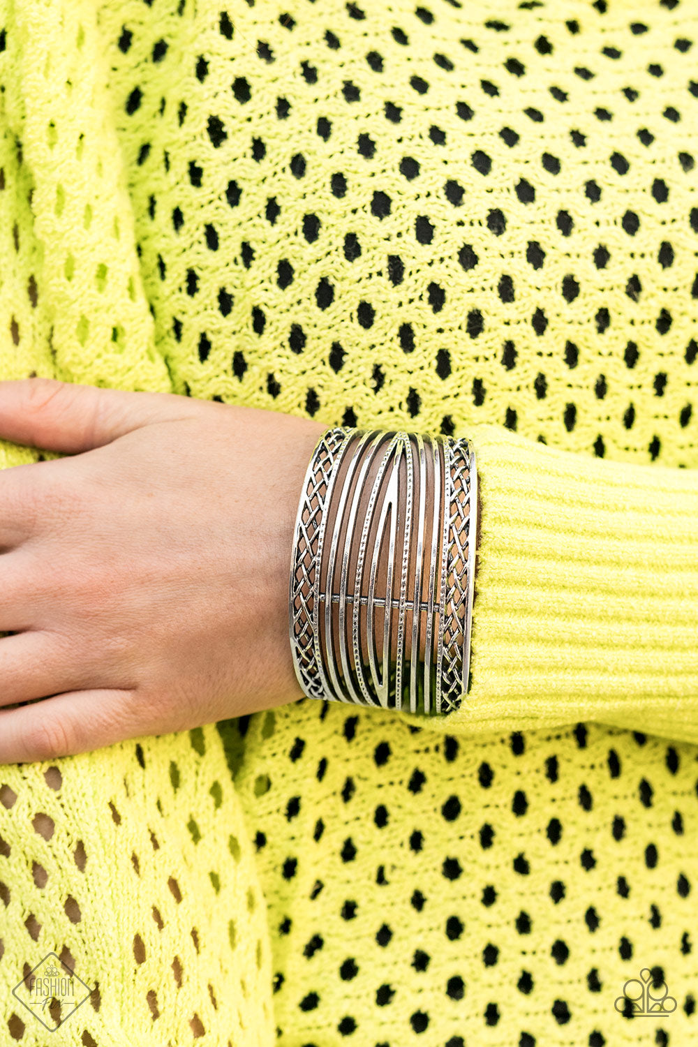Brace Yourself - Silver Bracelet - Paparazzi Accessories