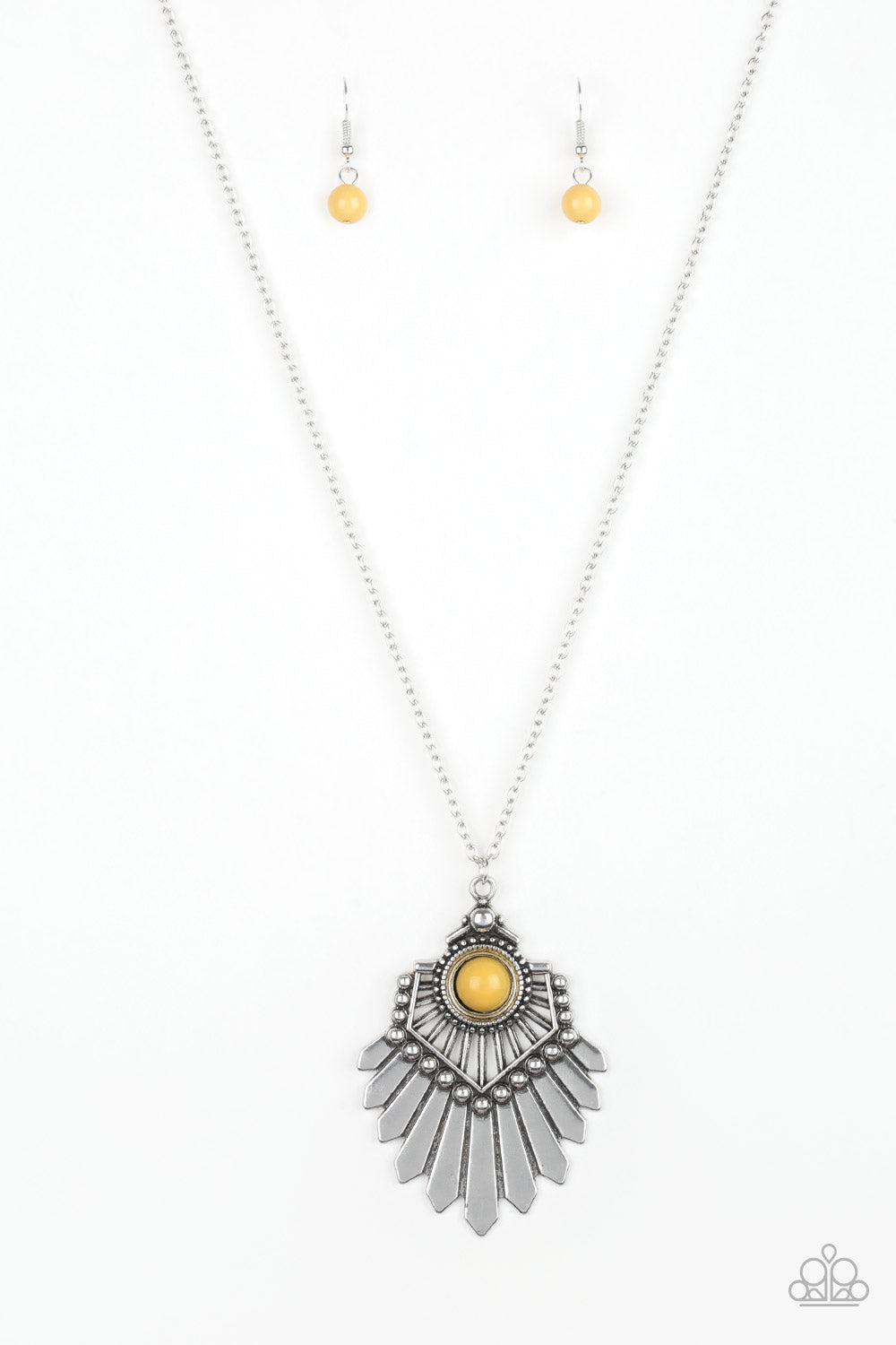 Inde-PENDANT Idol - Yellow - Paparazzi Accessories
