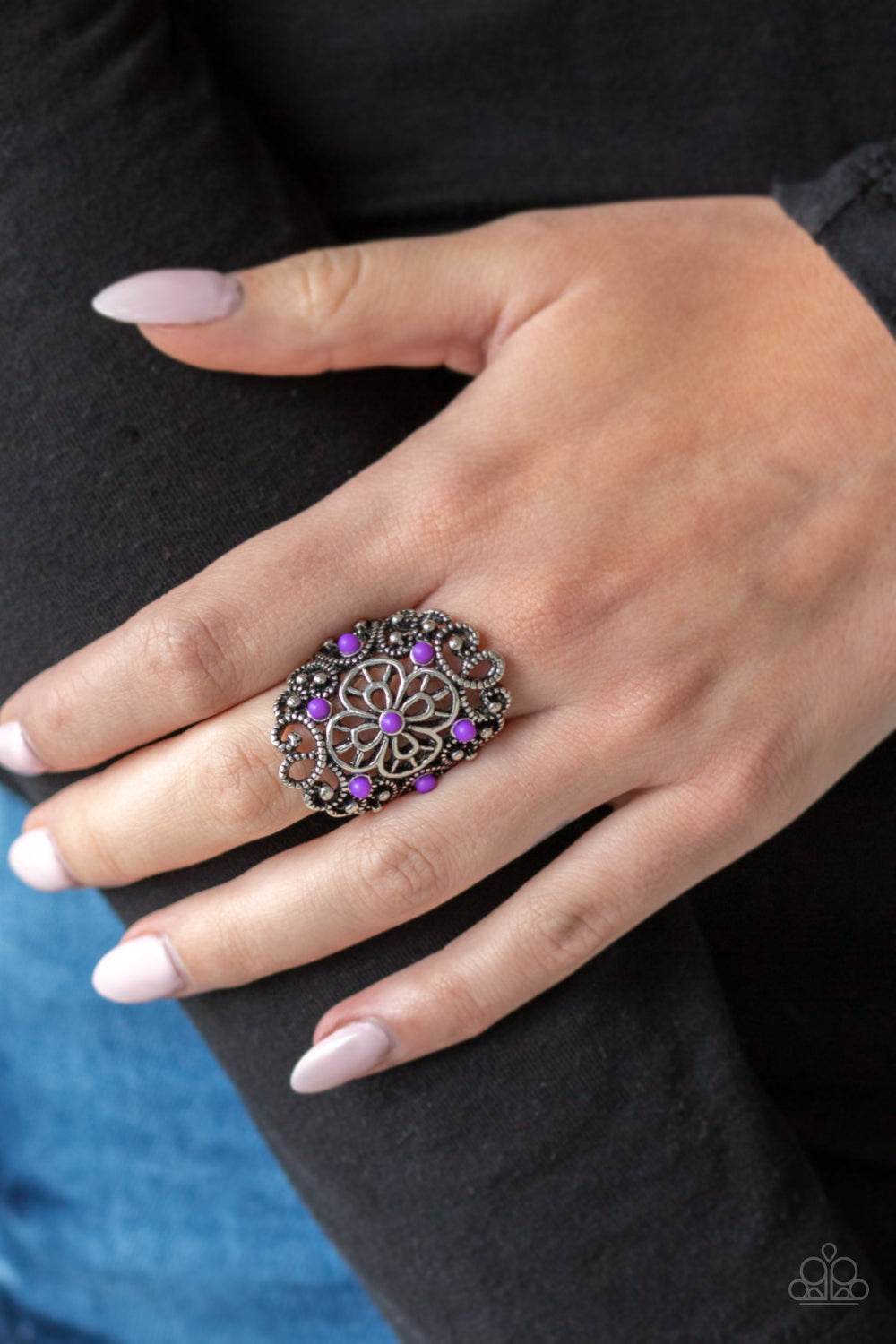 Floral Fancies - Purple - Paparazzi Accessories