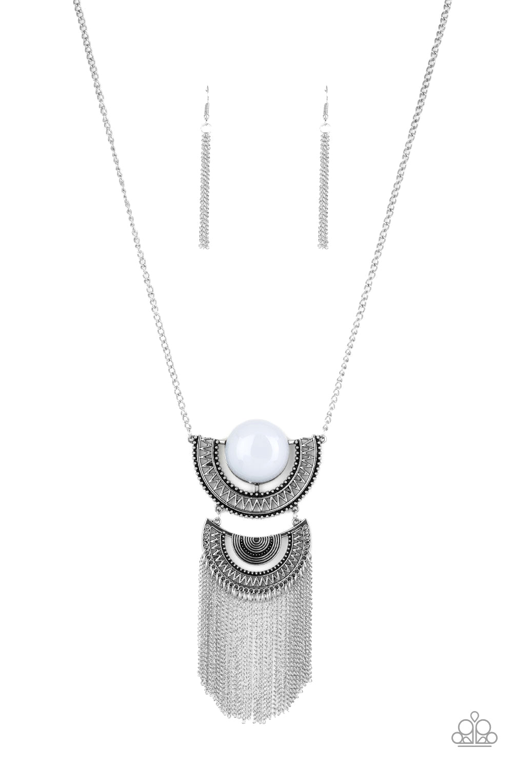 Desert Diviner - Silver Necklace - Paparazzi Accessories