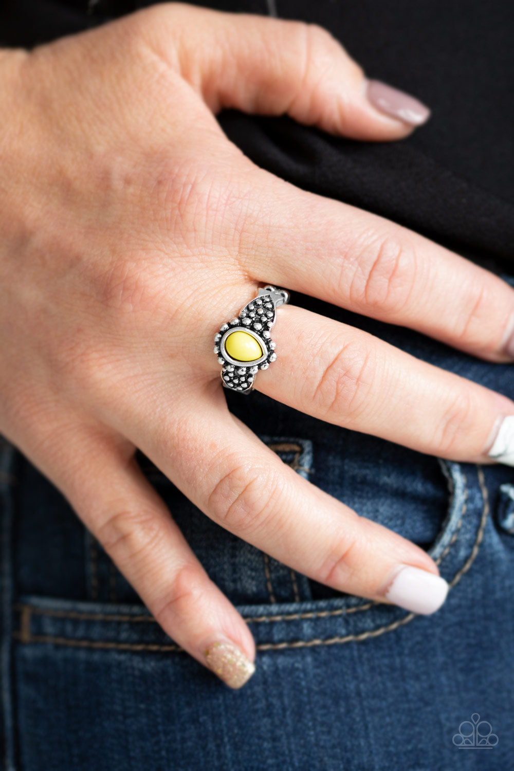 Pep Talk - Yellow - Paparazzi Accessories