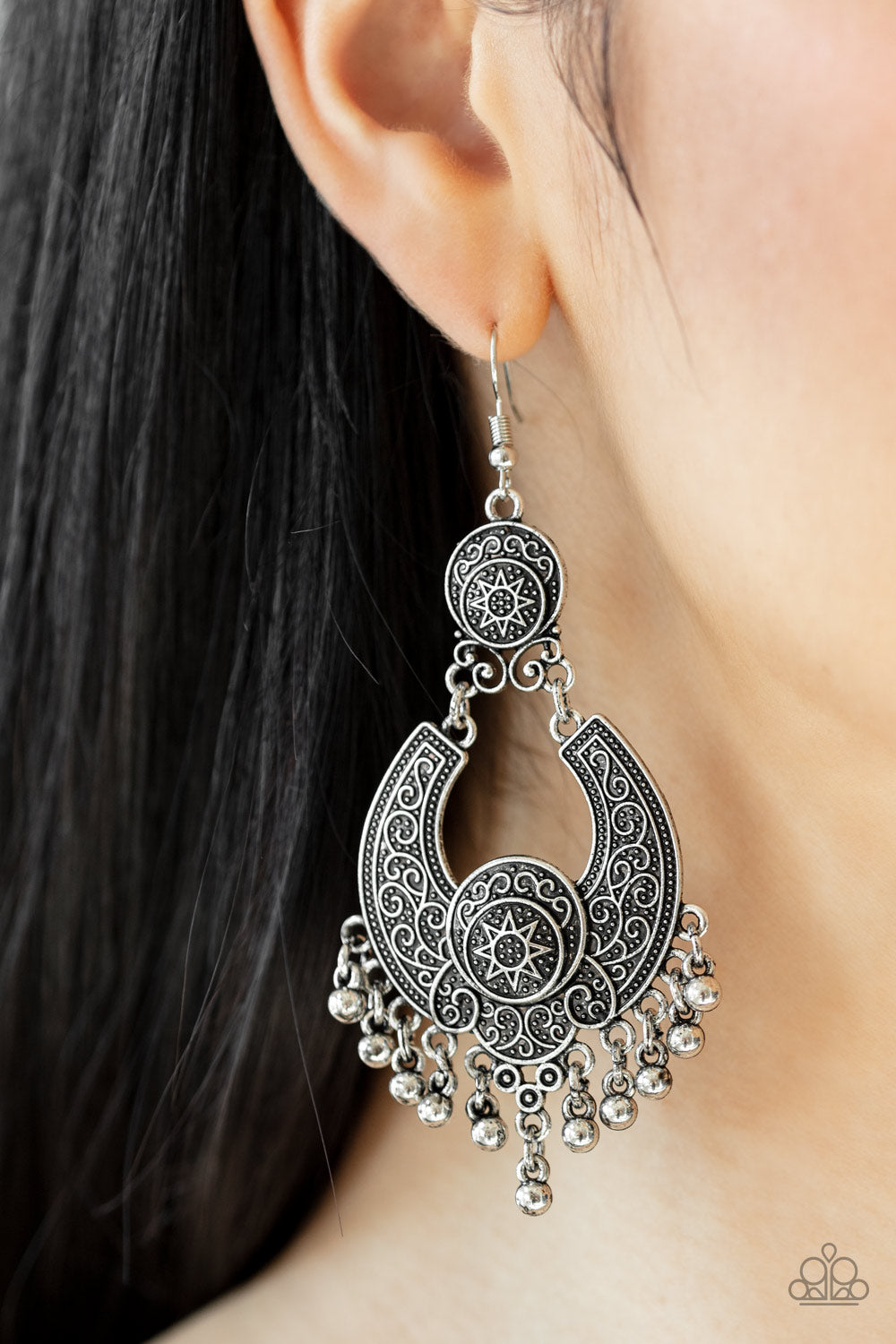 Sunny Chimes - Silver - Paparazzi Accessories