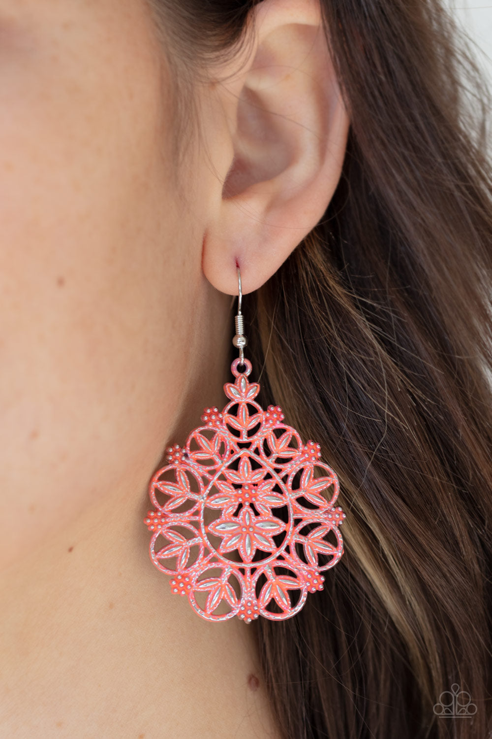 Floral Affair - Orange - Paparazzi Accessories
