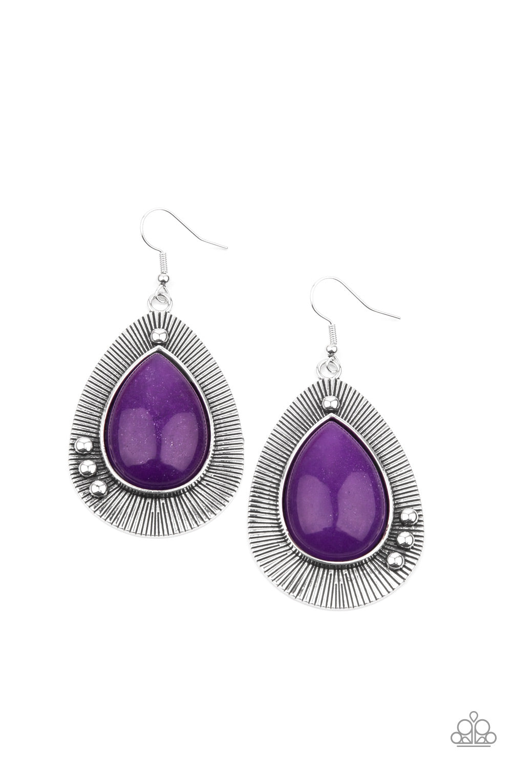 Western Fantasy - Purple Earrings - Paparazzi Accessories