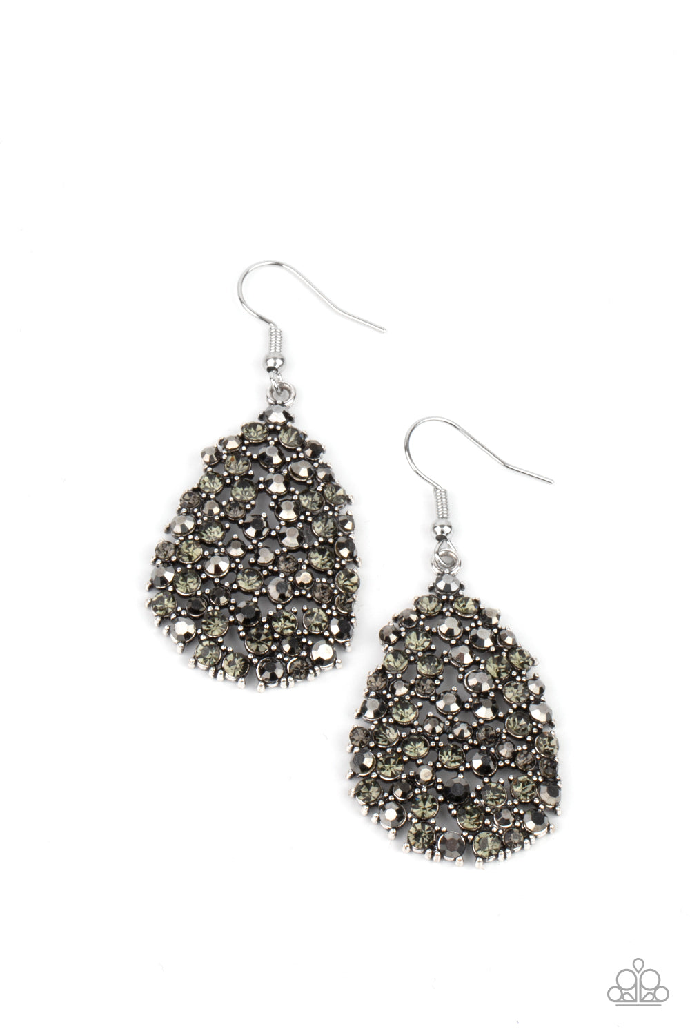 Daydreamy Dazzle - Silver Earrings - Paparazzi Accessories