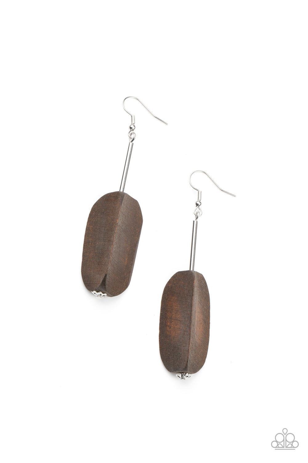 Tamarack Trail - Brown Earrings - Paparazzi Accessories