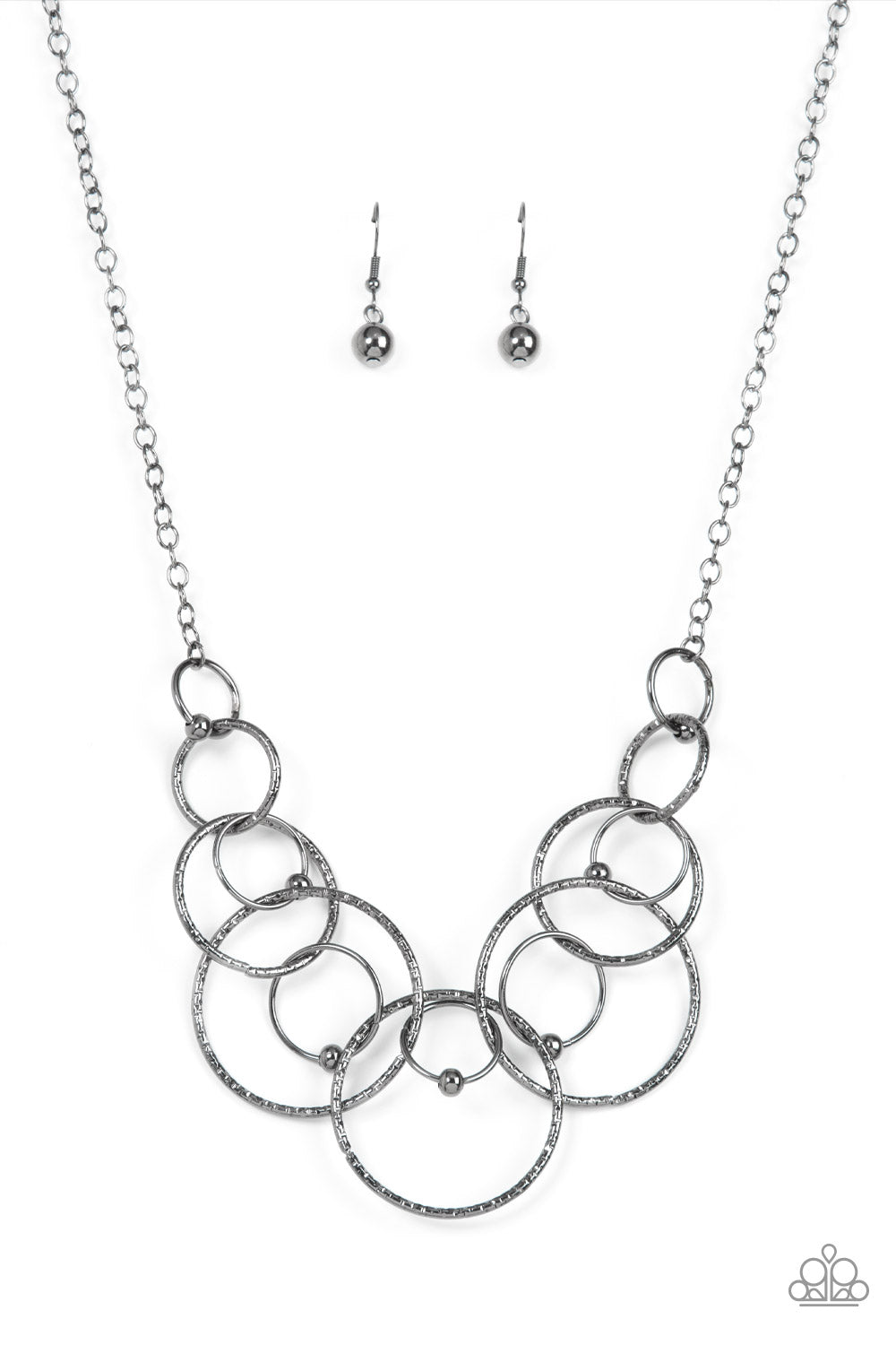 Encircled in Elegance - Black Necklace - Paparazzi Accessories