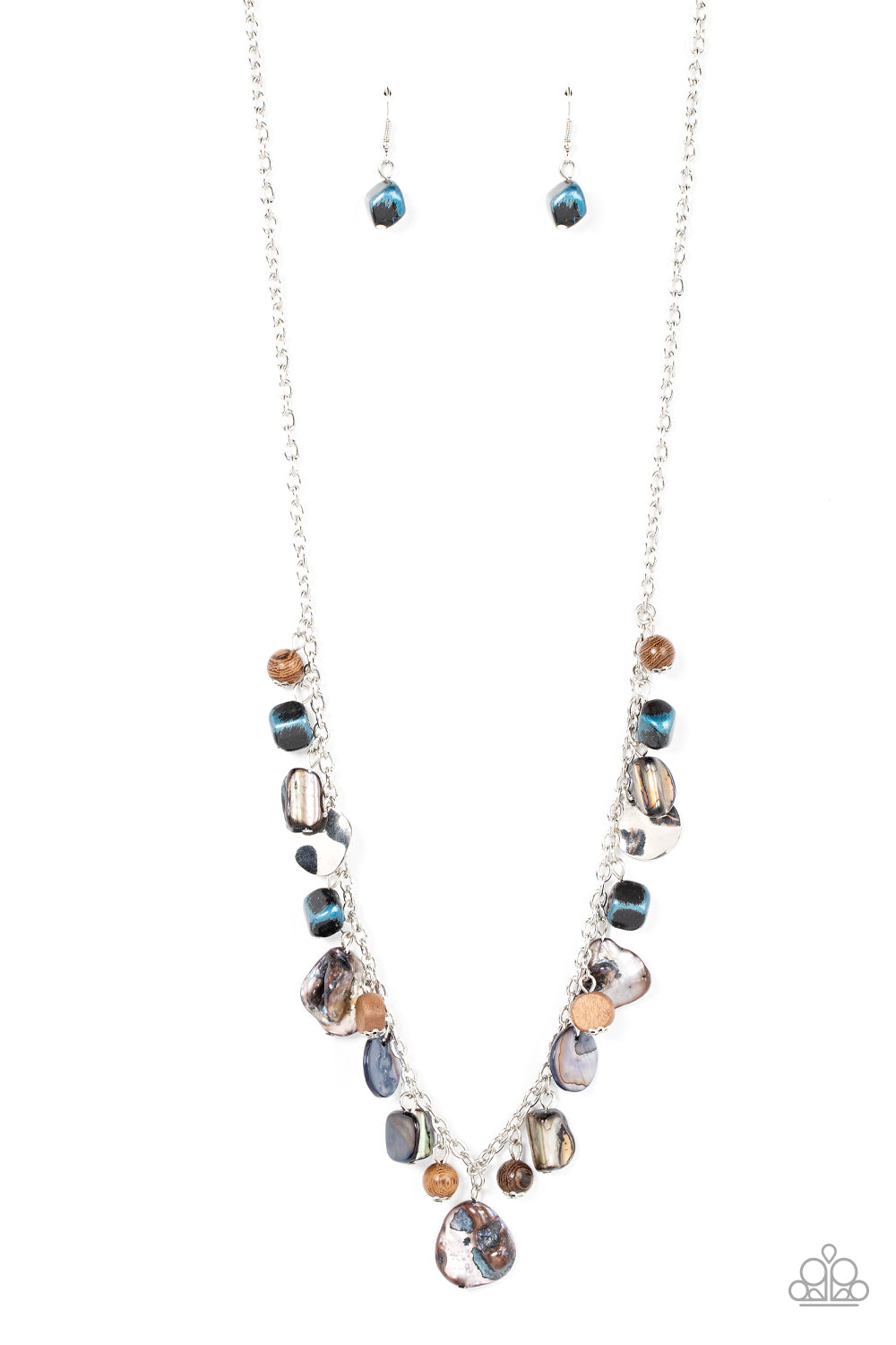 Caribbean Charisma - Blue Necklace - Paparazzi Accessories