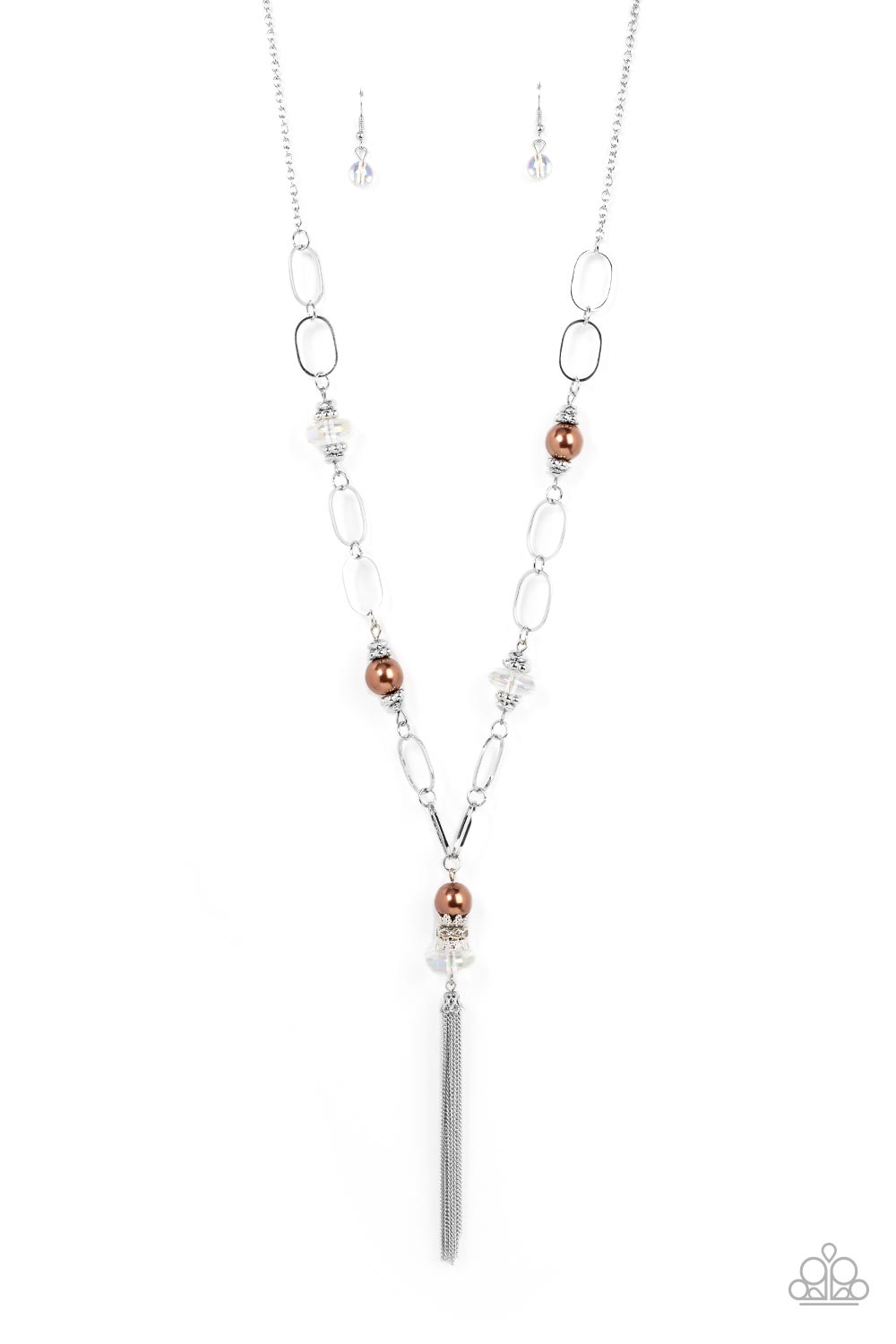 Taken with Tassels - Brown Necklace - Paparazzi Accessories