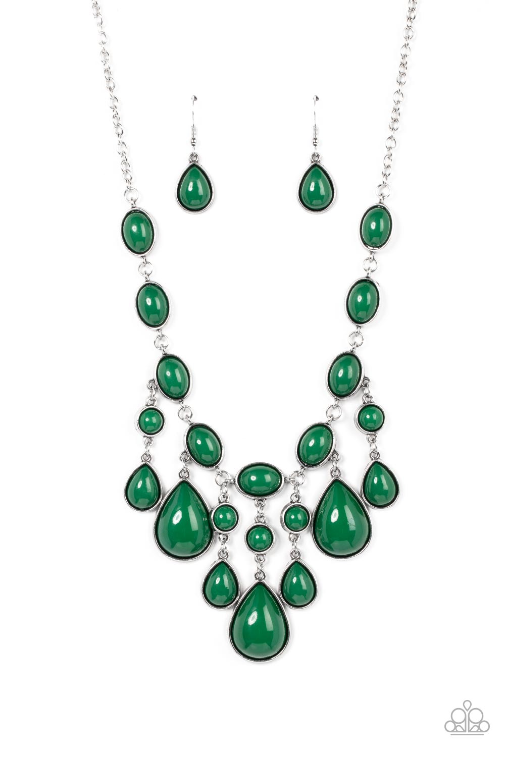 Mediterranean Mystery - Green Necklace - Paparazzi Accessories
