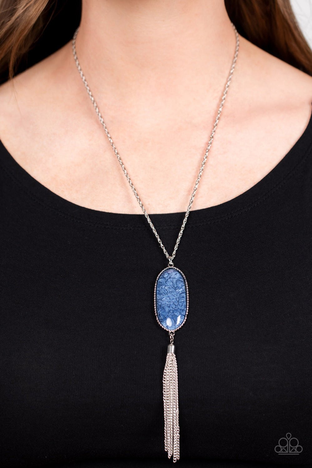 Southern Stroll - Blue Necklace - Paparazzi Accessories