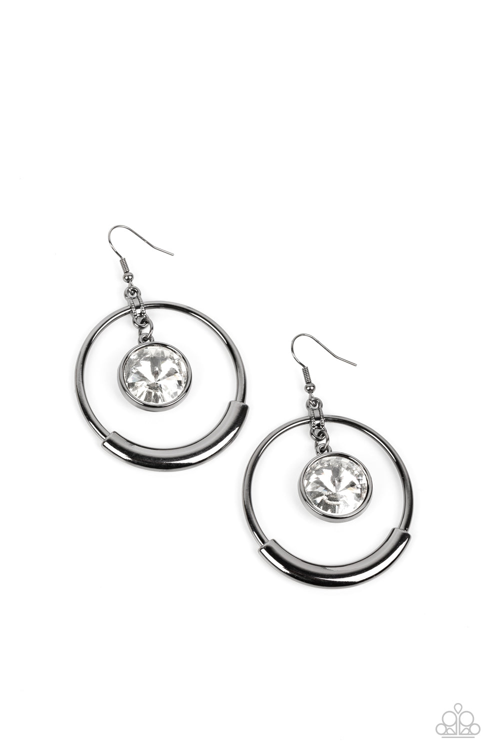 Urban Echo - Black Earrings - Paparazzi Accessories