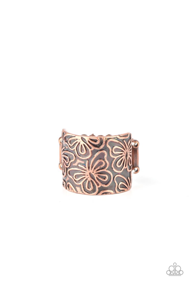 Butterfly Bayou - Copper Ring - Paparazzi Accessories