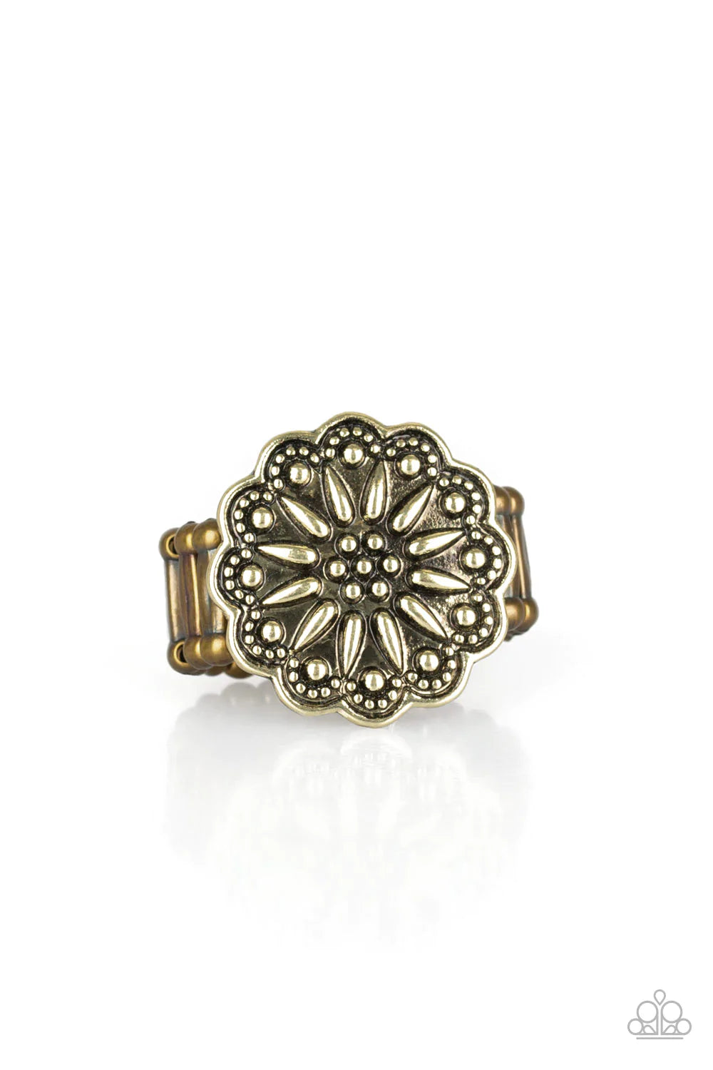 Desert Sunflower - Brass Ring - Paparazzi Accessories