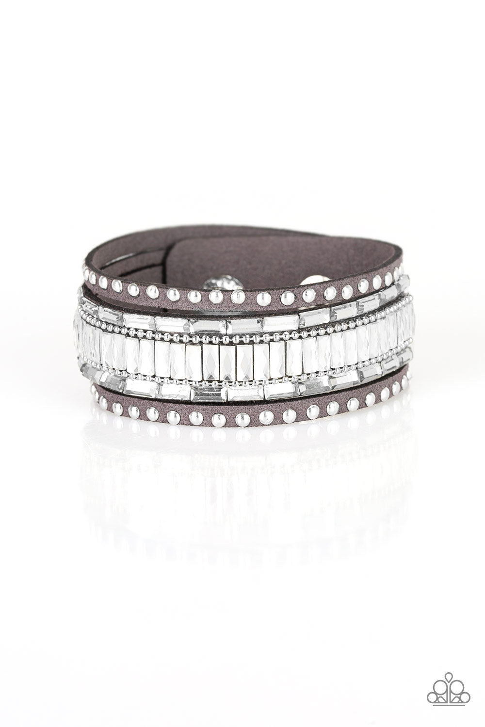 Rock Star Rocker - Silver Bracelet - Paparazzi Accessories