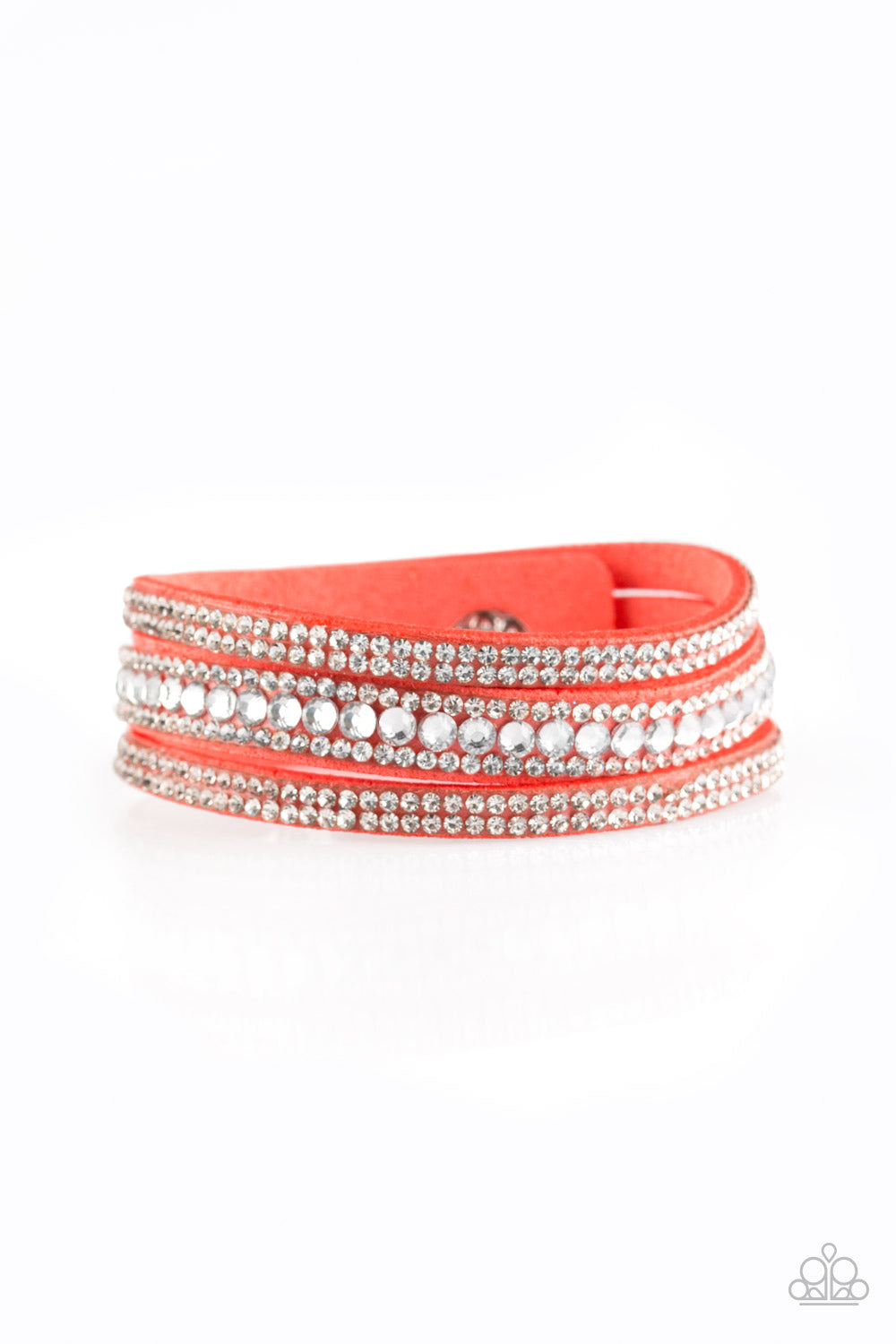 Harlem Hustle - Orange Bracelet - Paparazzi Accessories