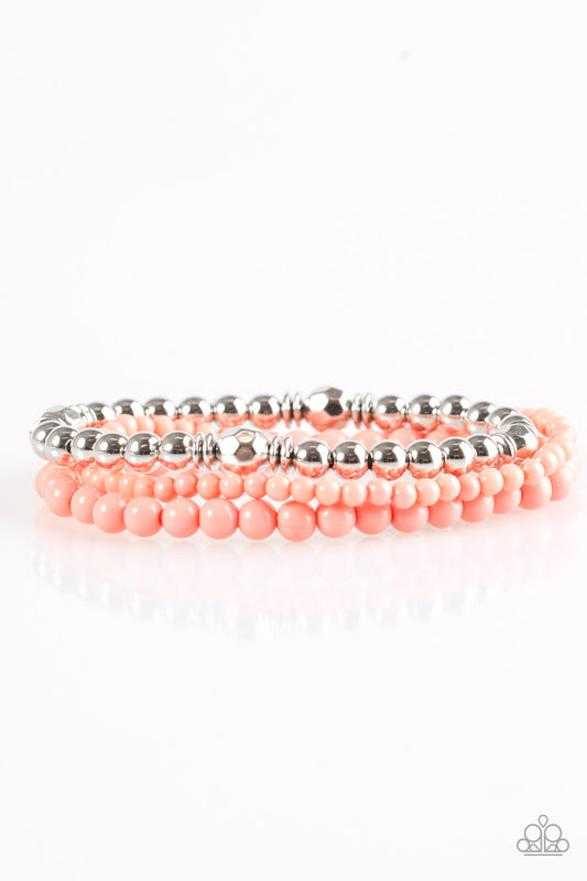 Midsummer Marvel - Orange Bracelet - Paparazzi Accessories