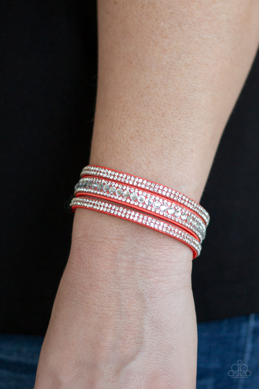 Harlem Hustle - Orange Bracelet - Paparazzi Accessories
