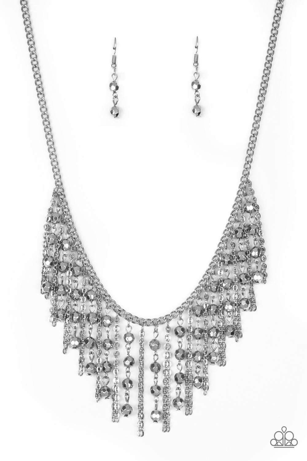 Rebel Remix - Silver Necklace - Paparazzi Accessories