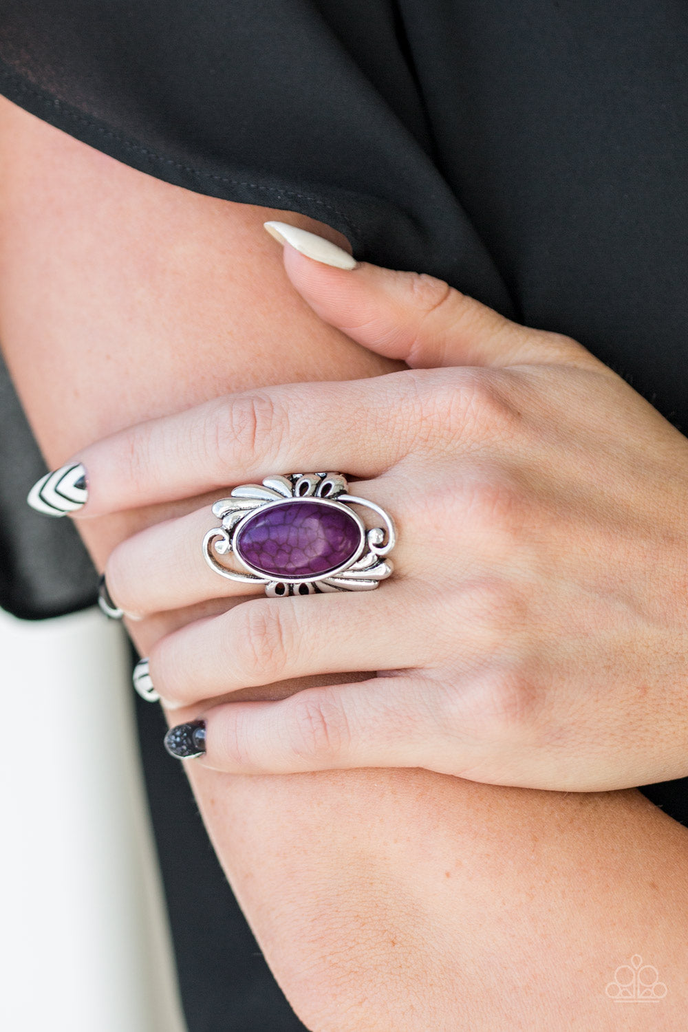 Sedona Sunset - Purple Ring - Paparazzi Accessories