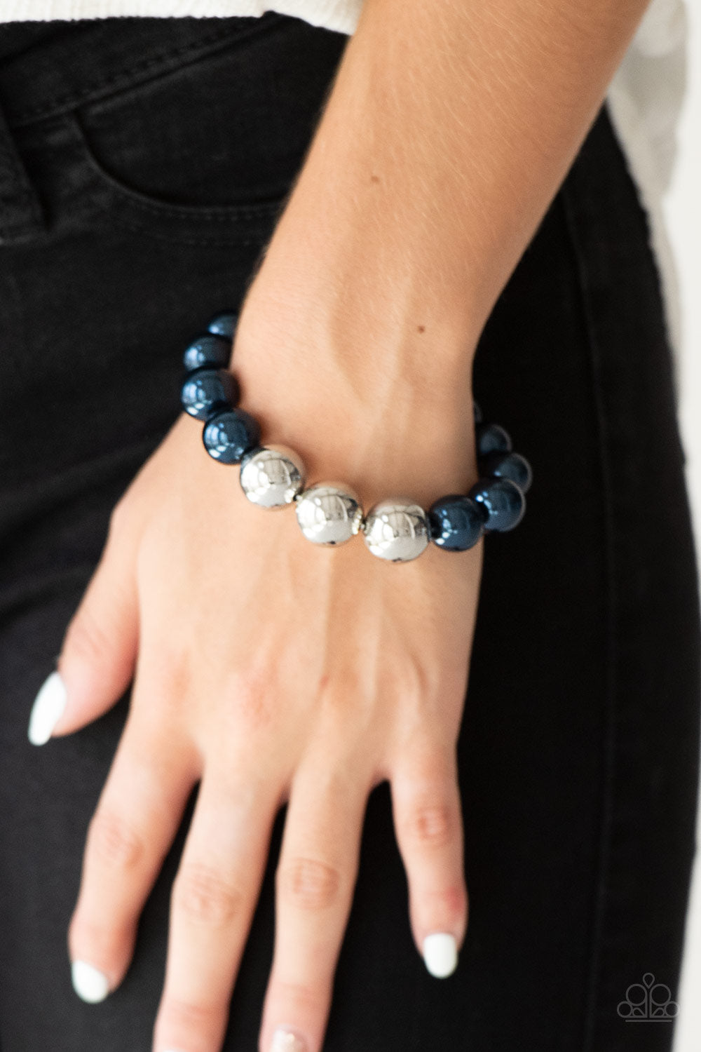 All Dressed UPTOWN - Blue Bracelet - Paparazzi Accessories