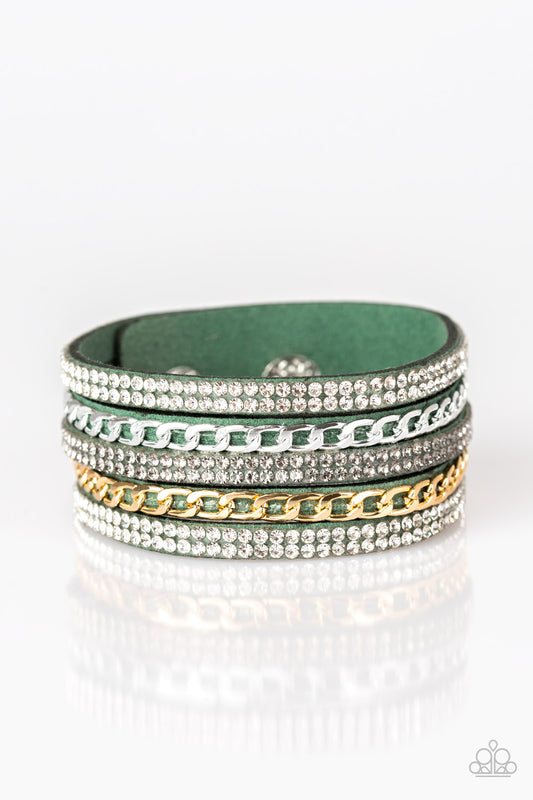 Fashion Fiend - Green Bracelet  - Paparazzi Accessories