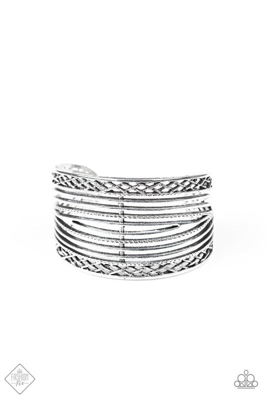 Brace Yourself - Silver Bracelet - Paparazzi Accessories