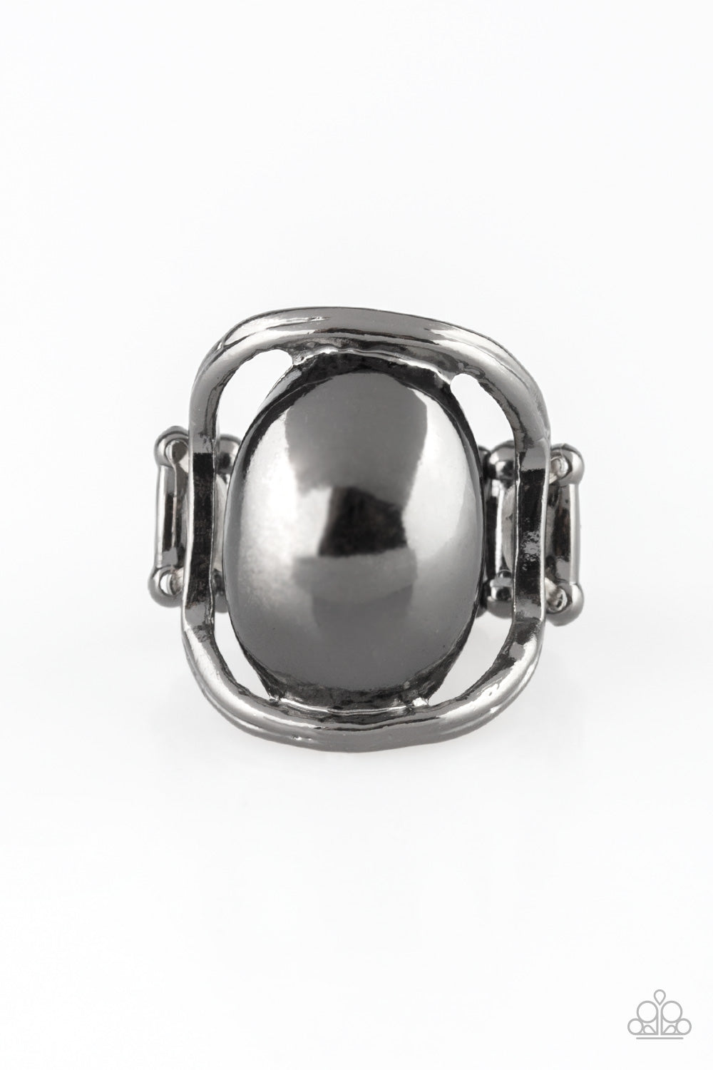 All Shine, All The Time - Black Ring - Paparazzi Accessories
