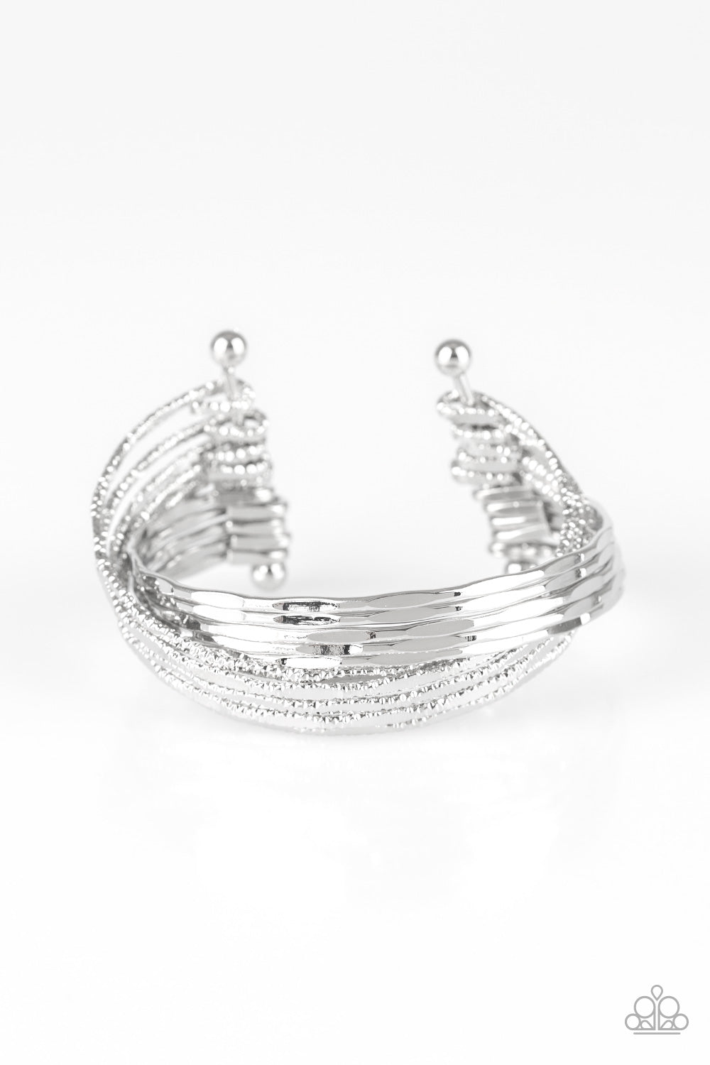 See A Pattern? - Silver Bracelet - Paparazzi Accessories
