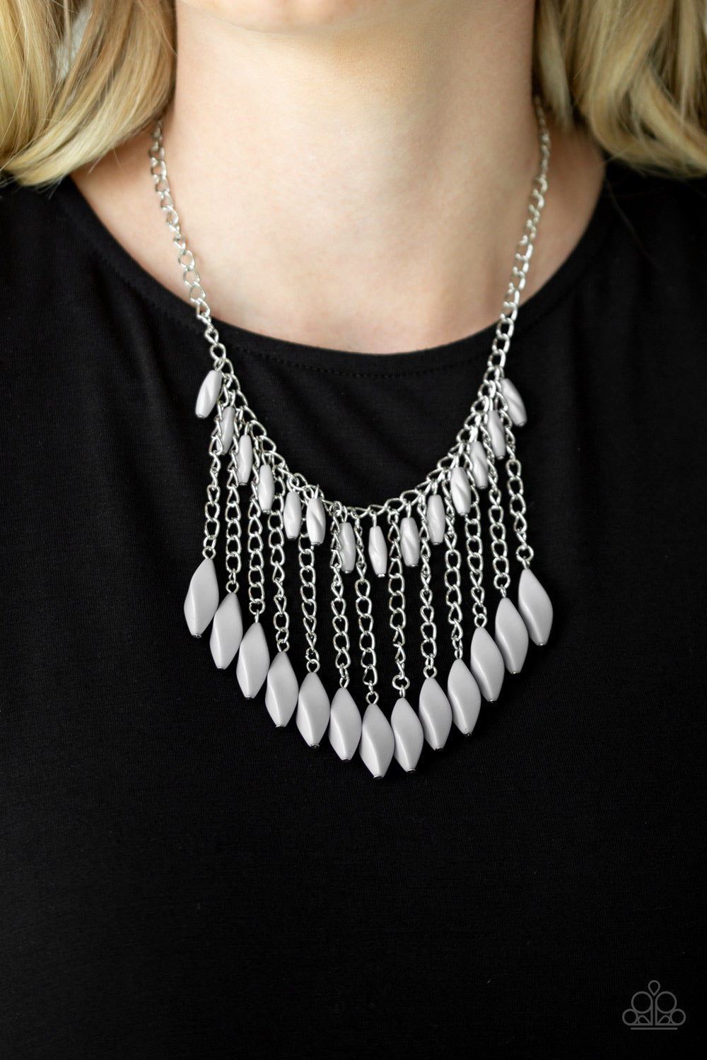 Venturous Vibes - Silver - Paparazzi Accessories