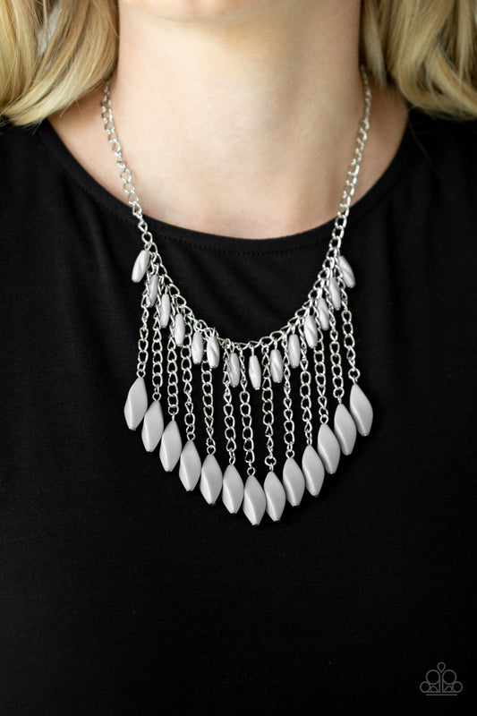 Venturous Vibes - Silver - Paparazzi Accessories