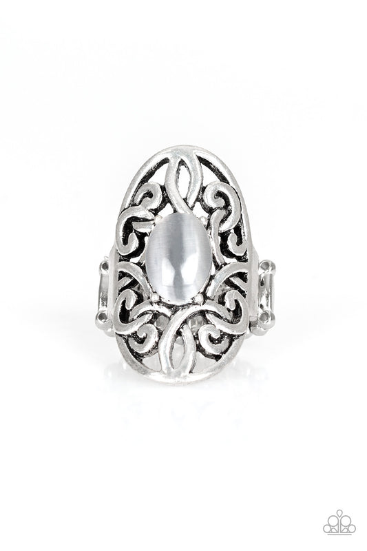 GLEAM Big - Silver - Paparazzi Accessories