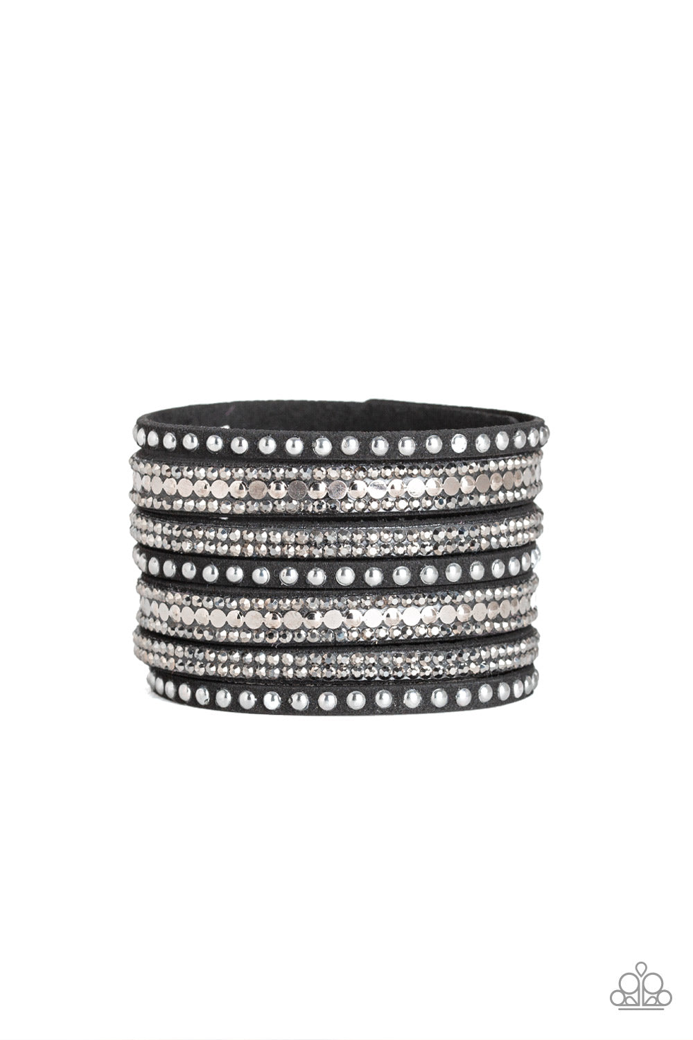 All Hustle and Hairspray - Black Bracelet - Paparazzi Accessories