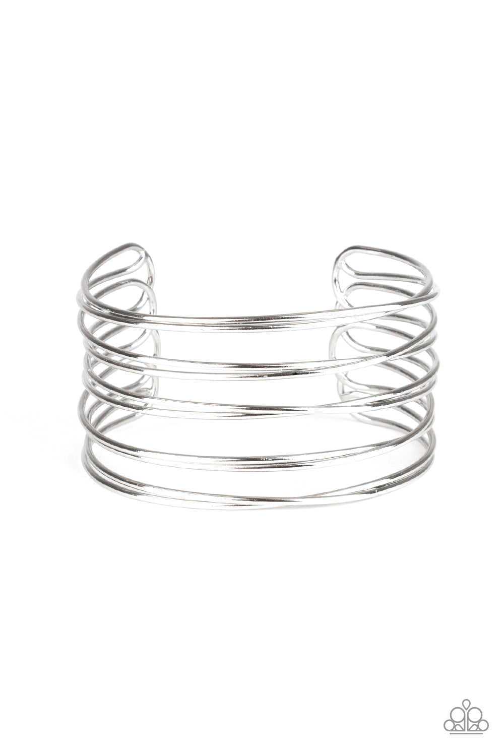 HAUTE Wired - Silver Bracelet - Paparazzi Accessories