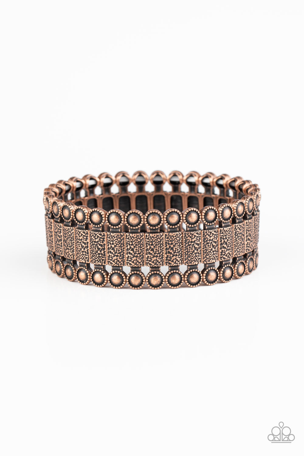 Rustic Rhythm - Copper Bracelet  - Paparazzi Accessories