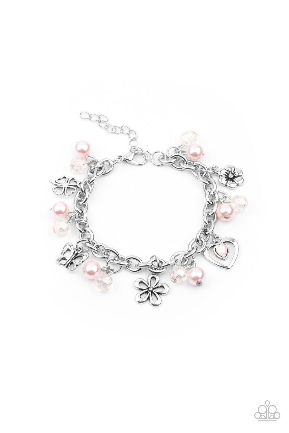 Retreat Into Romance - Pink Bracelet - Paparazzi Accessories