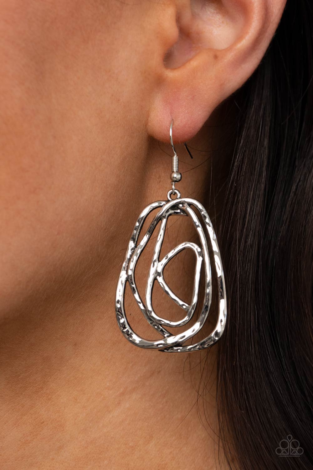 Artisan Relic - Silver Earrings - Paparazzi Accessories