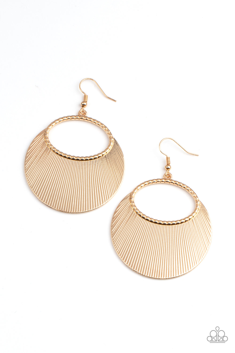 Fan Girl Glam - Gold Earrings - Paparazzi Accessories