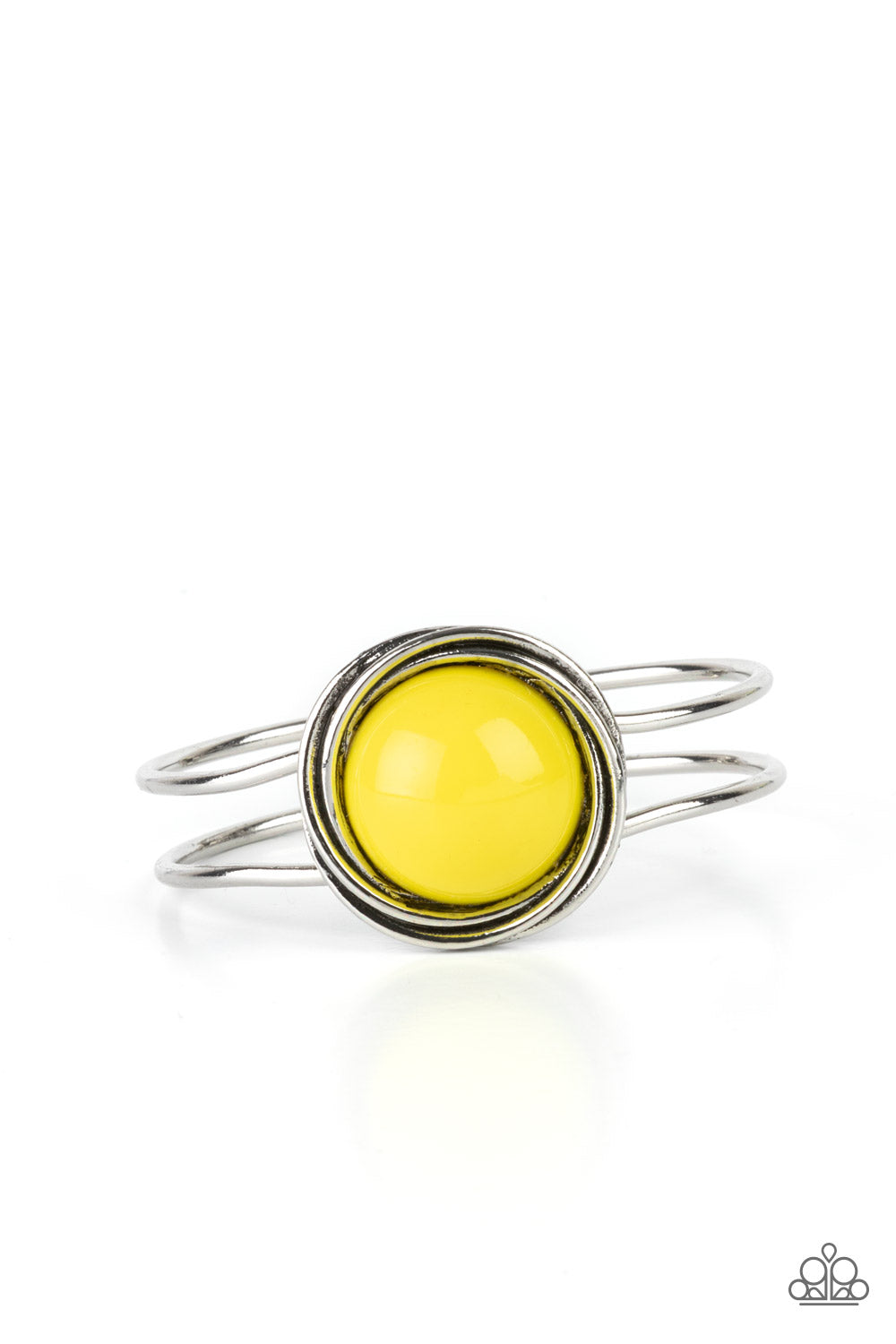 Take It From The POP! - Yellow Bracelet - Paparazzi Accessories