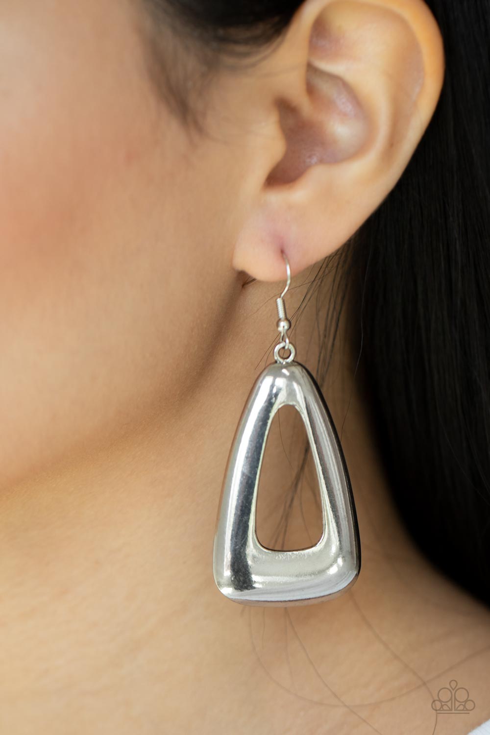 Irresistibly Industrial - Silver Earrings - Paparazzi Accessories