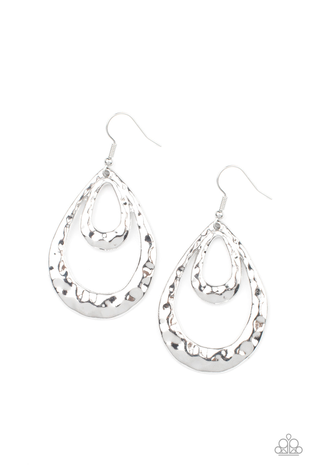 Museum Muse - Silver Earrings - Paparazzi Accessories