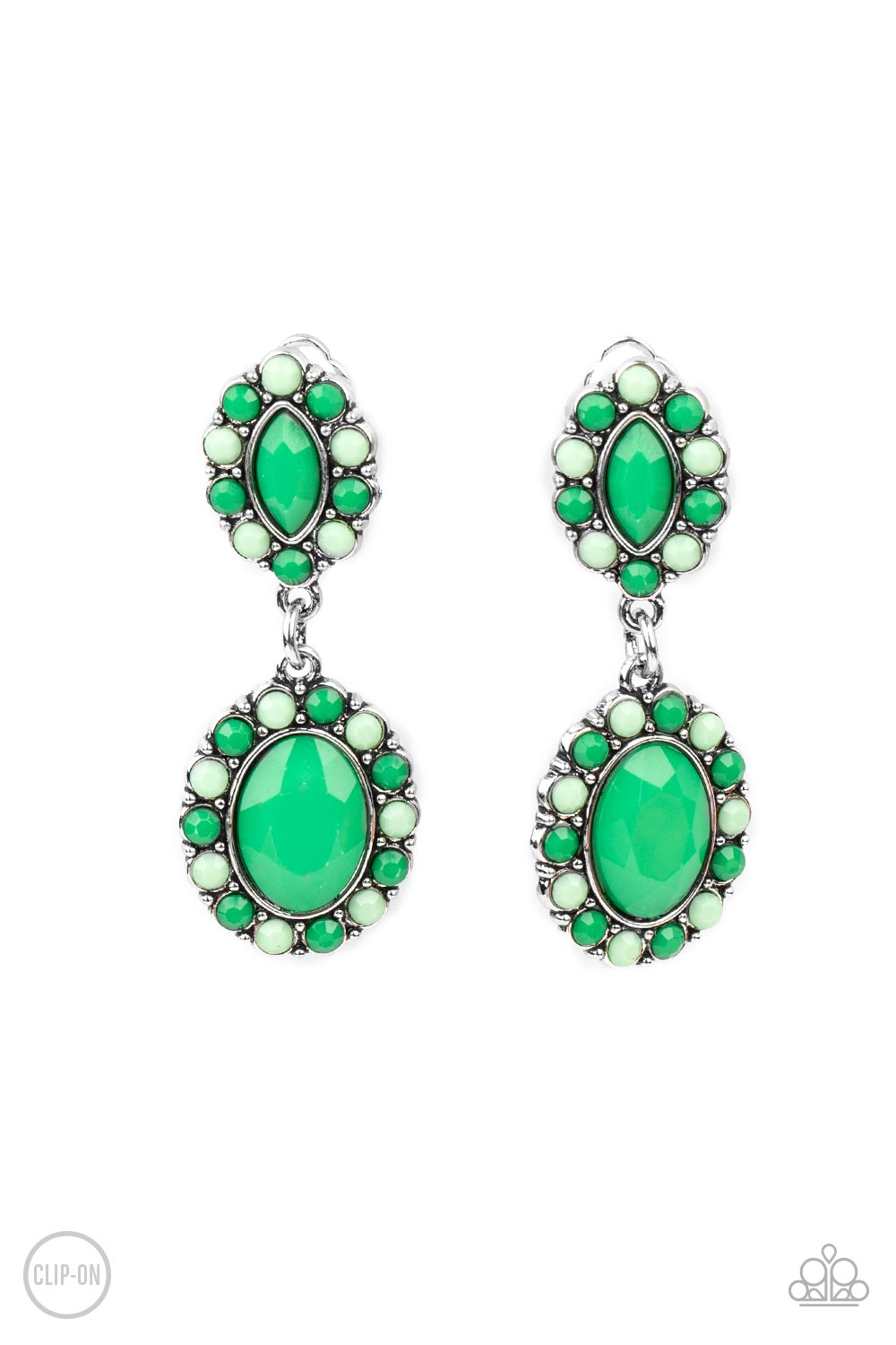Positively Pampered - Green Earrings - Paparazzi Accessories