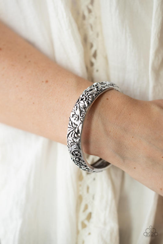 Victorian Meadow - Silver Bracelet - Paparazzi Accessories