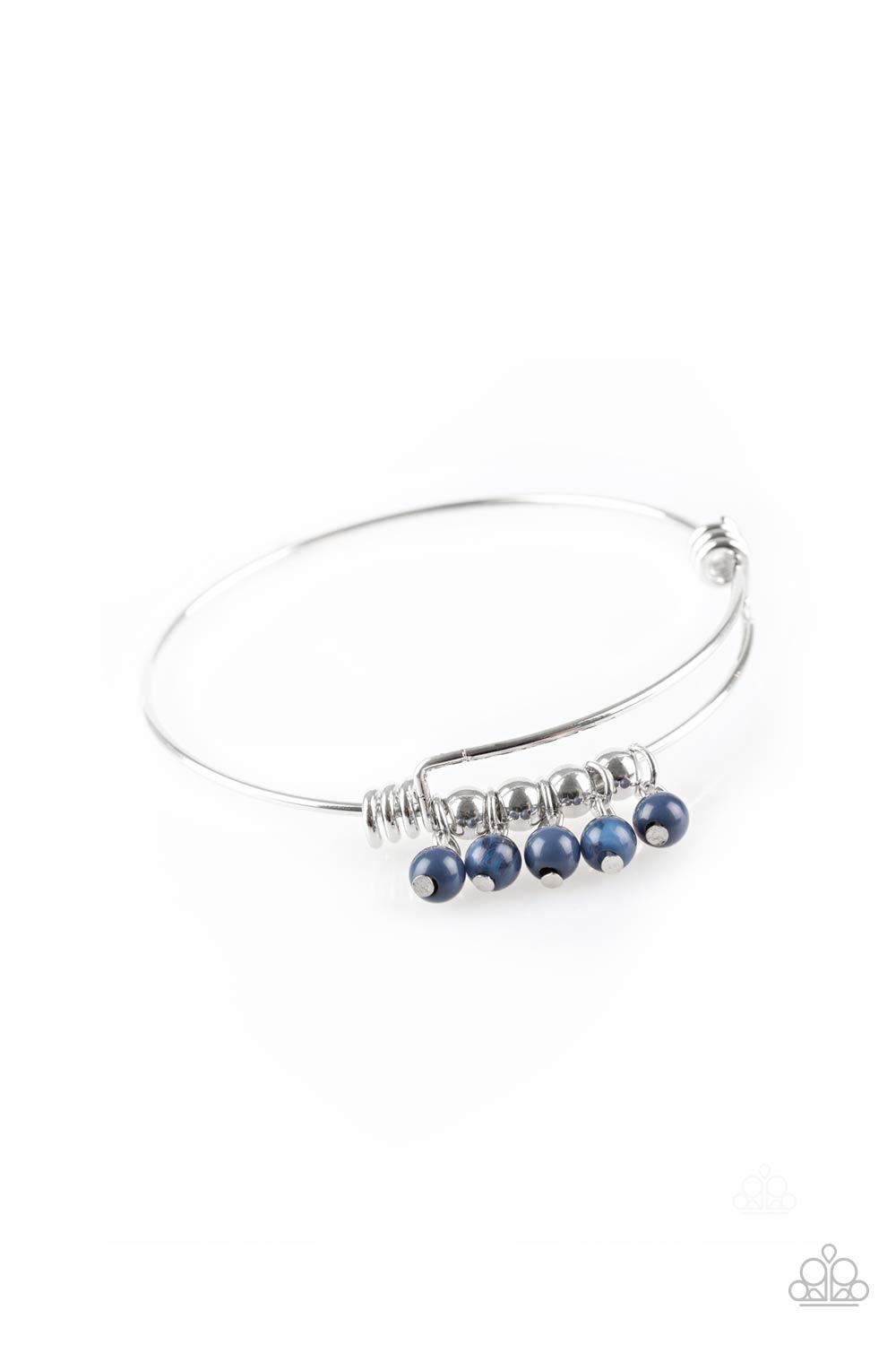 All Roads Lead to Roam Blue Silver Bracelet - Paparazzi Accessories