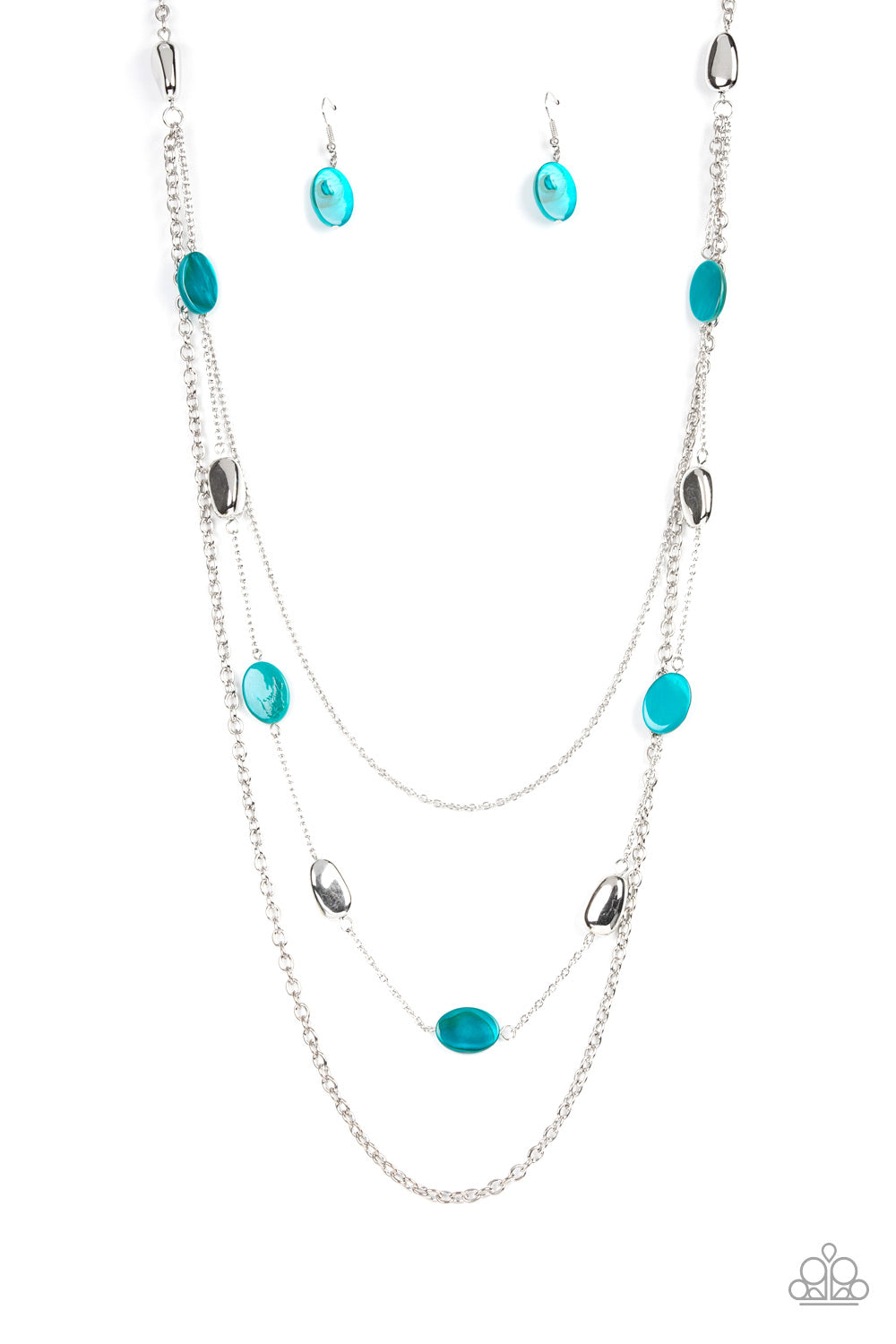 Barefoot and Beachbound - Blue Necklace - Paparazzi Accessories